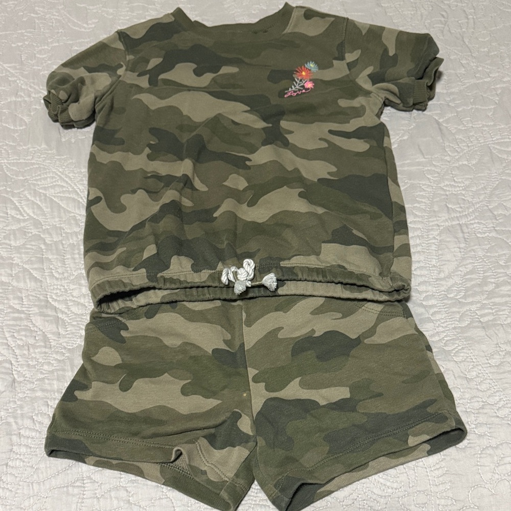 Old Navy Kids Camo Matching Set - Green